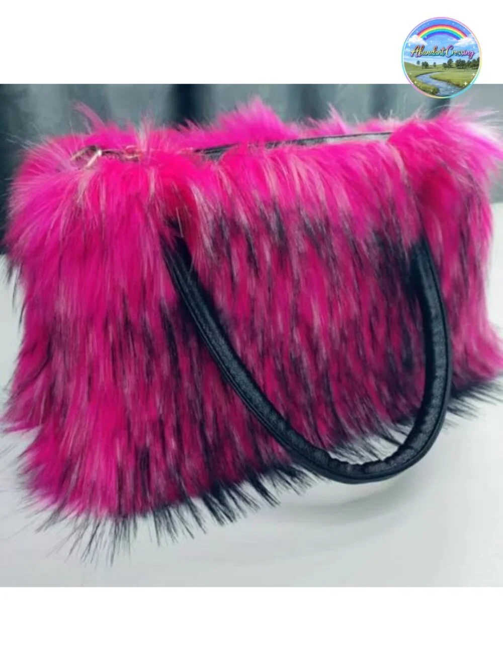 Faux Fur Fluffy Tote Bag Shoulder Satchel for Women Mom Bridesmaids